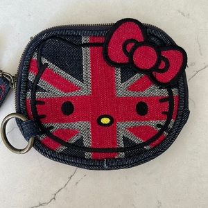 Brand new Hello Kitty Loungefly Union Jack coin purse